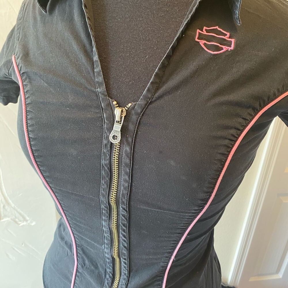 Ladies Harley Davidson Zip Top